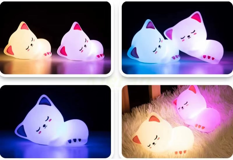 bebe veilleuse pssylight forme de chat