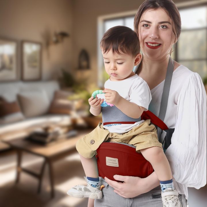 porte-bebe-siege-de-taille-rouge