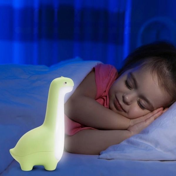 bebe veilleuse lumosaurus lumière apaisante
