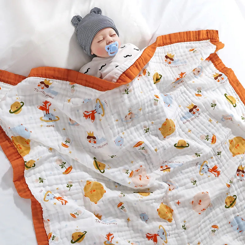 couverture bébé starry night motif planete