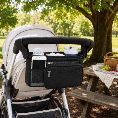 organisateur de poussette easygo noir