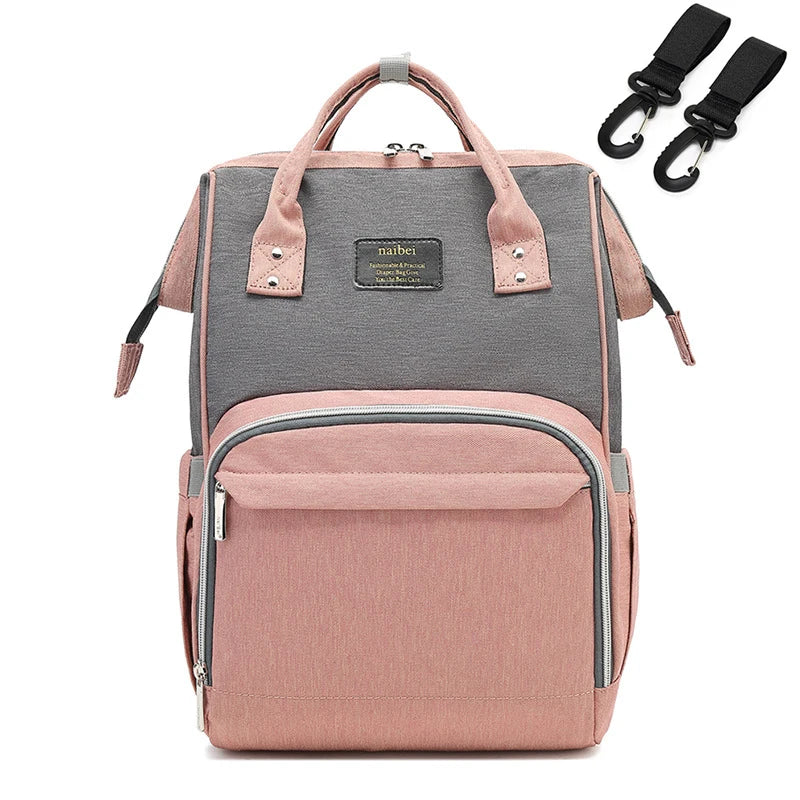 sac-a-langer-doudousac-gris-rose