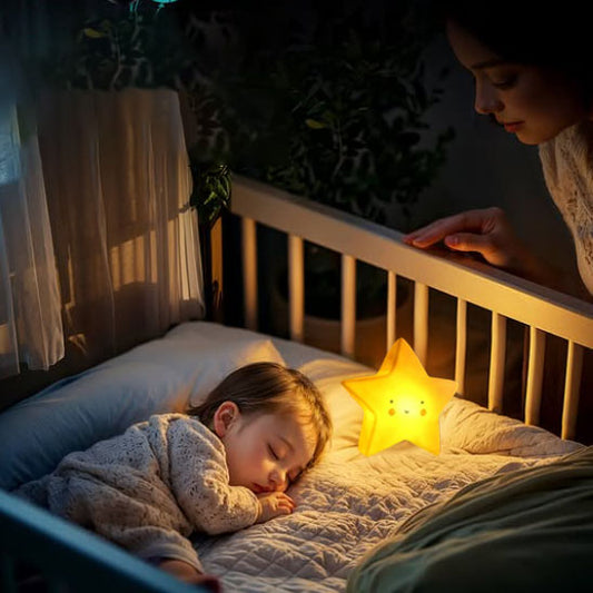 veilleuse bebe starglow accompagne bébé dans son sommeil