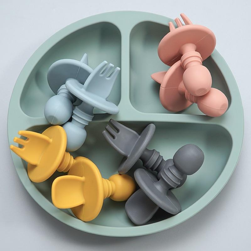 CuttieSpoon™ | Cuillère et fourchette pour bébé | Maman - Petit Marmot